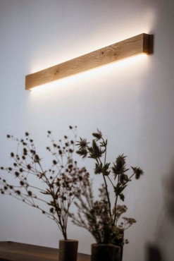 Настенный светильник Omni Wall Wood  Минимализм, функциональность и качество - главное достоинство стильного настенного решения OmniWall Wood. Светильник выполнен из деревянного массива.

Данный светильник отлично подойдет как для прикроватной подсветки, так и для интересных дизайнерских идей, т.к. его можно расположить не только горизонтально, но и вертикально.

Подключить светильник можно как в обычную розетку, так и к питанию в стене (если необходимо скрыть провод).