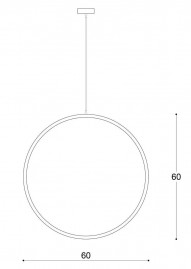Подвесная люстра лофт Ring 60 см